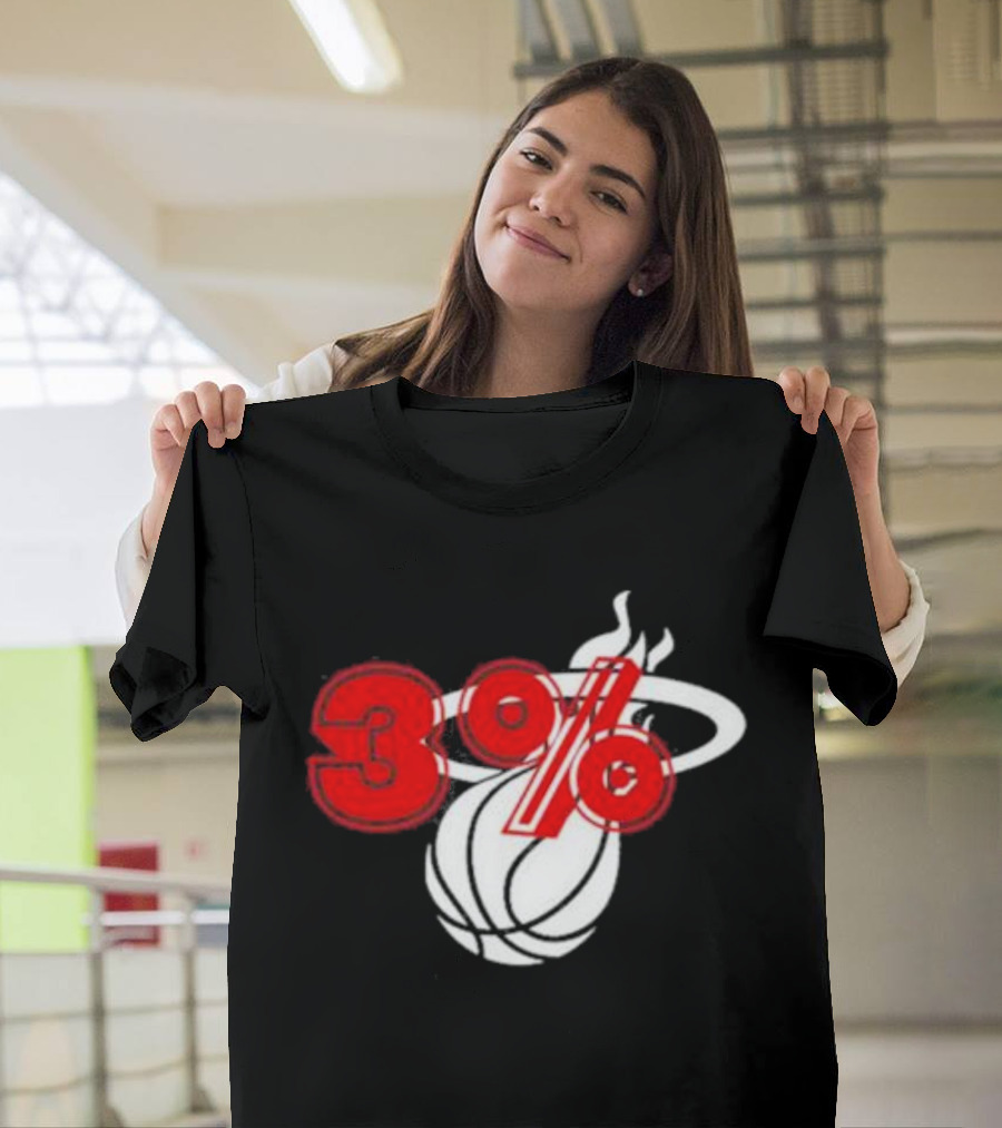 Brendan Tobin 3% Miami Heat Basketball T-Shirt