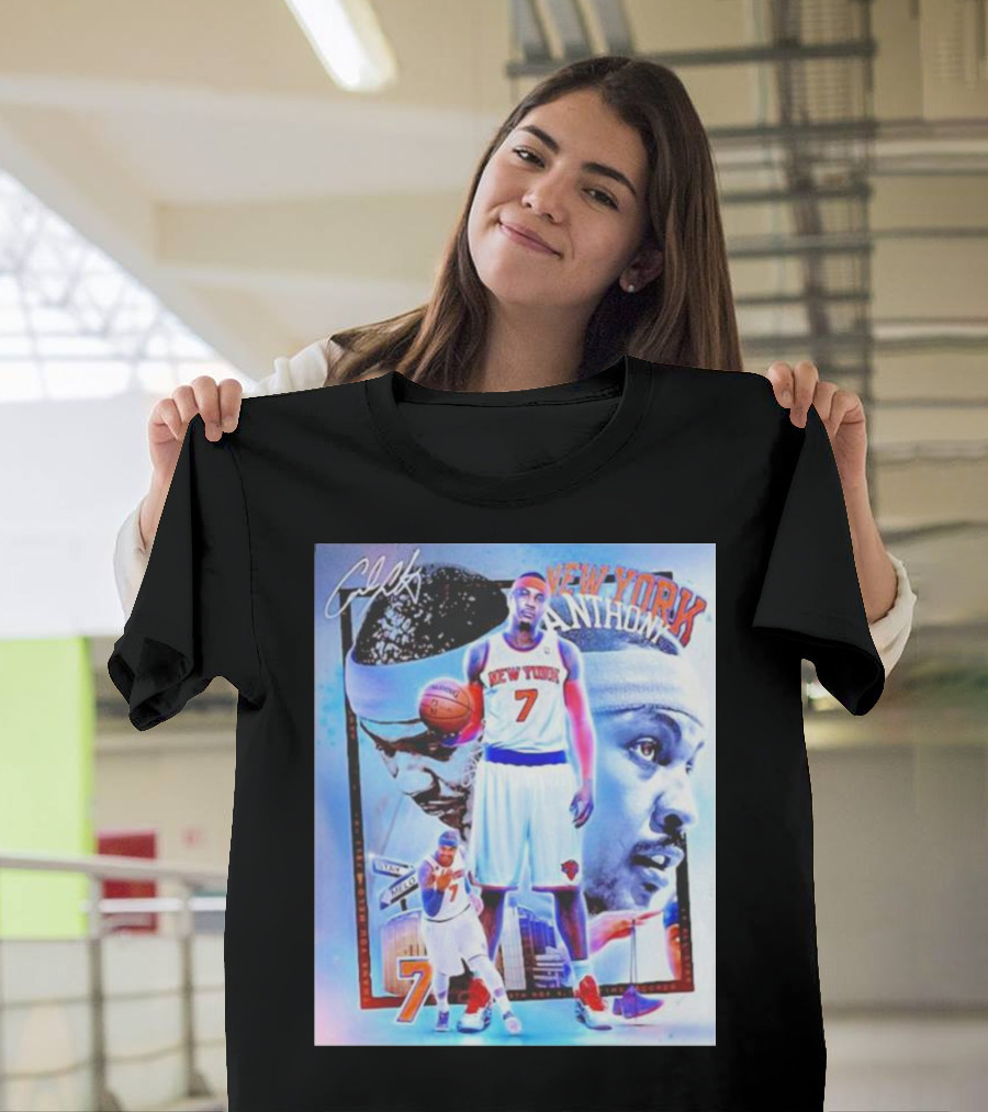 New York 7 Anthony Knicks Basketball T-Shirt