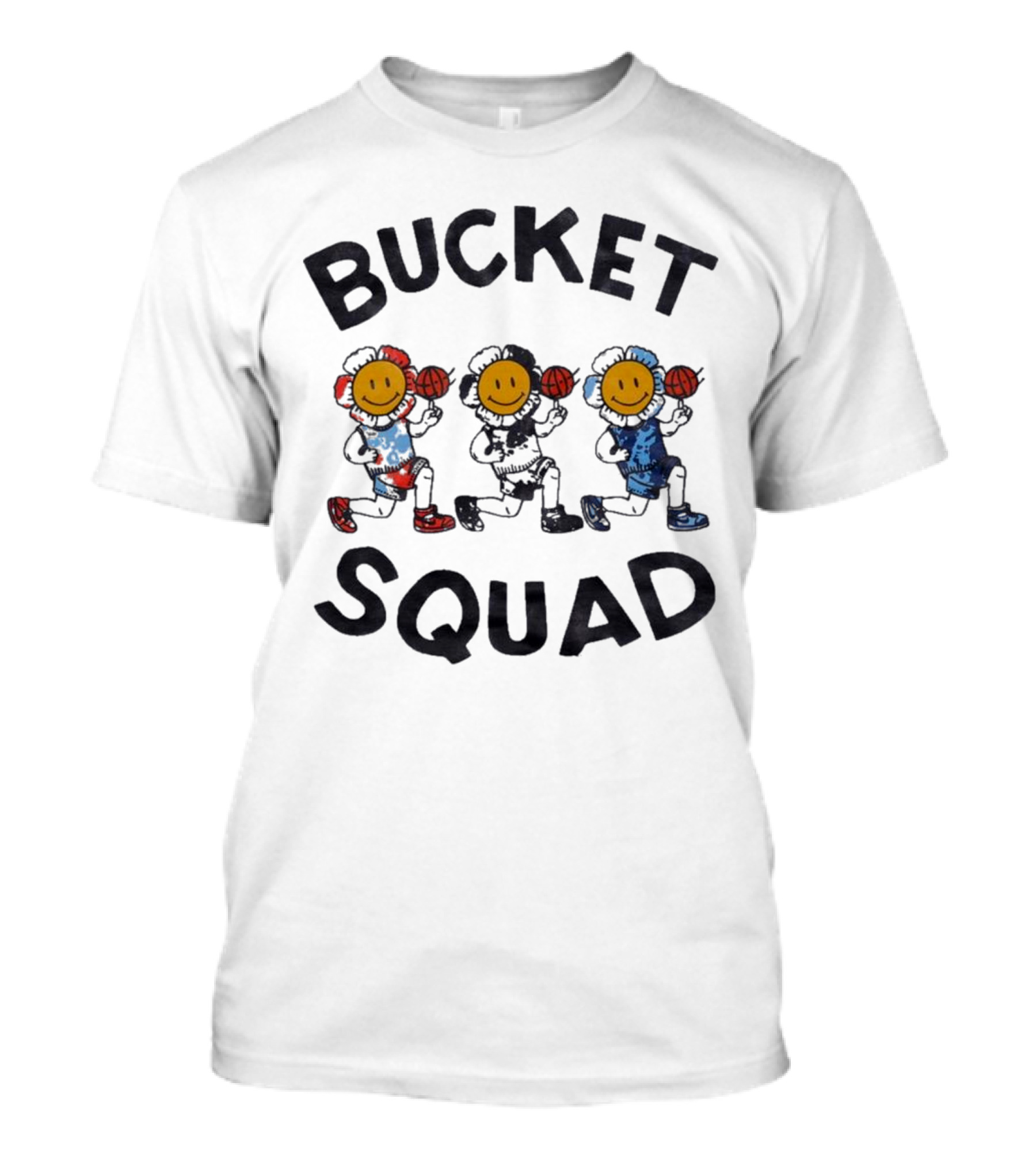 Bucket Squad Youth Tie Dye Flower Team Bucket Squad Merch T-Shirt