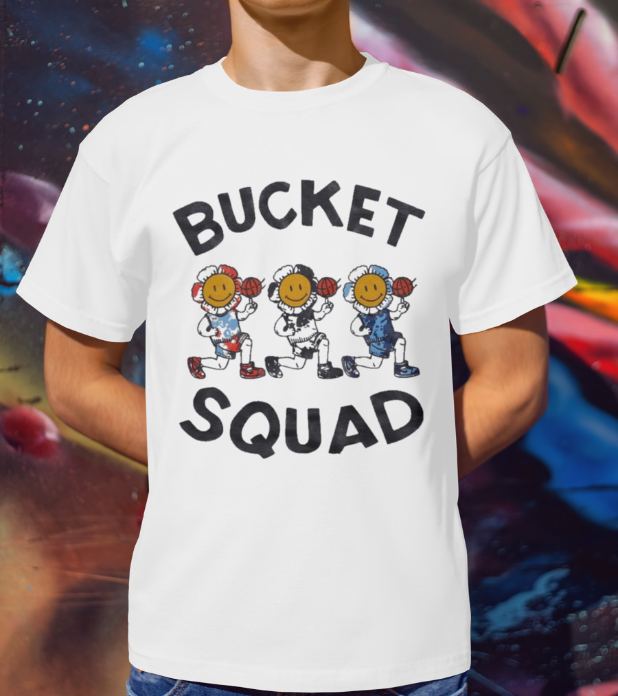 Bucket Squad Youth Tie Dye Flower Team Bucket Squad Merch T-Shirt