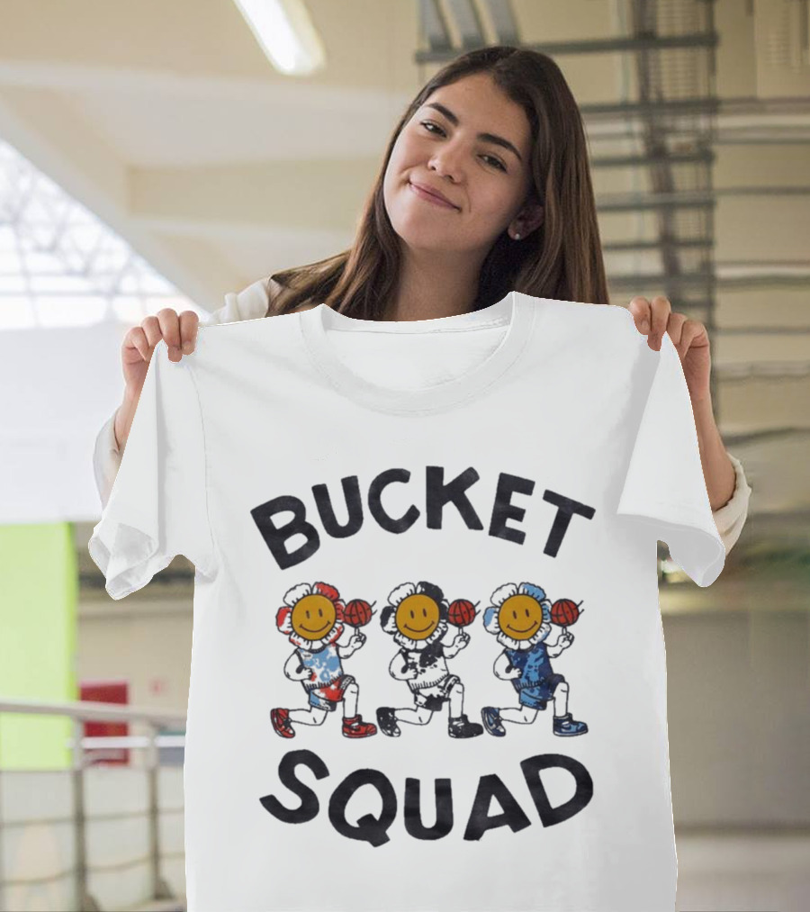 Bucket Squad Youth Tie Dye Flower Team Bucket Squad Merch T-Shirt
