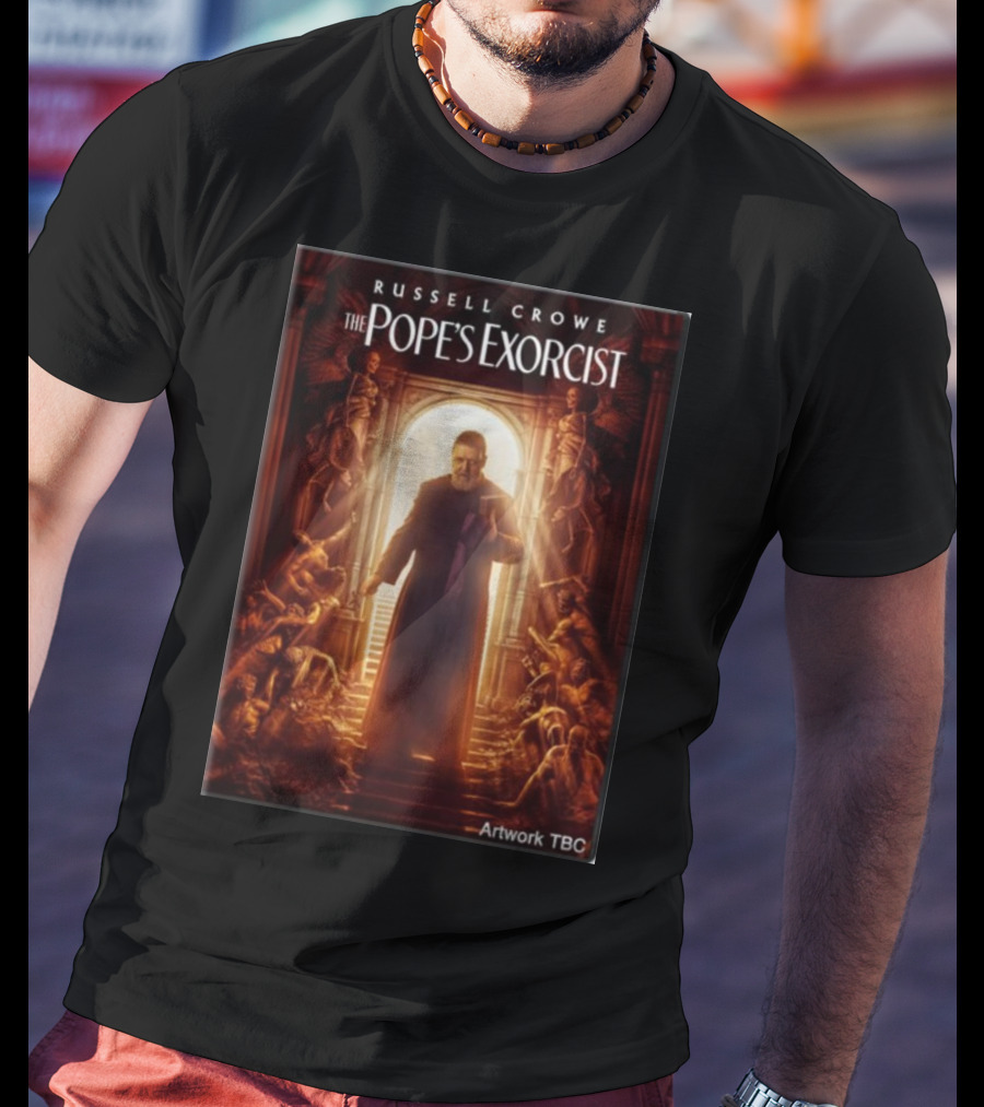 Russell Crowe The Pope's Exorcist Artwork TBC T-Shirt