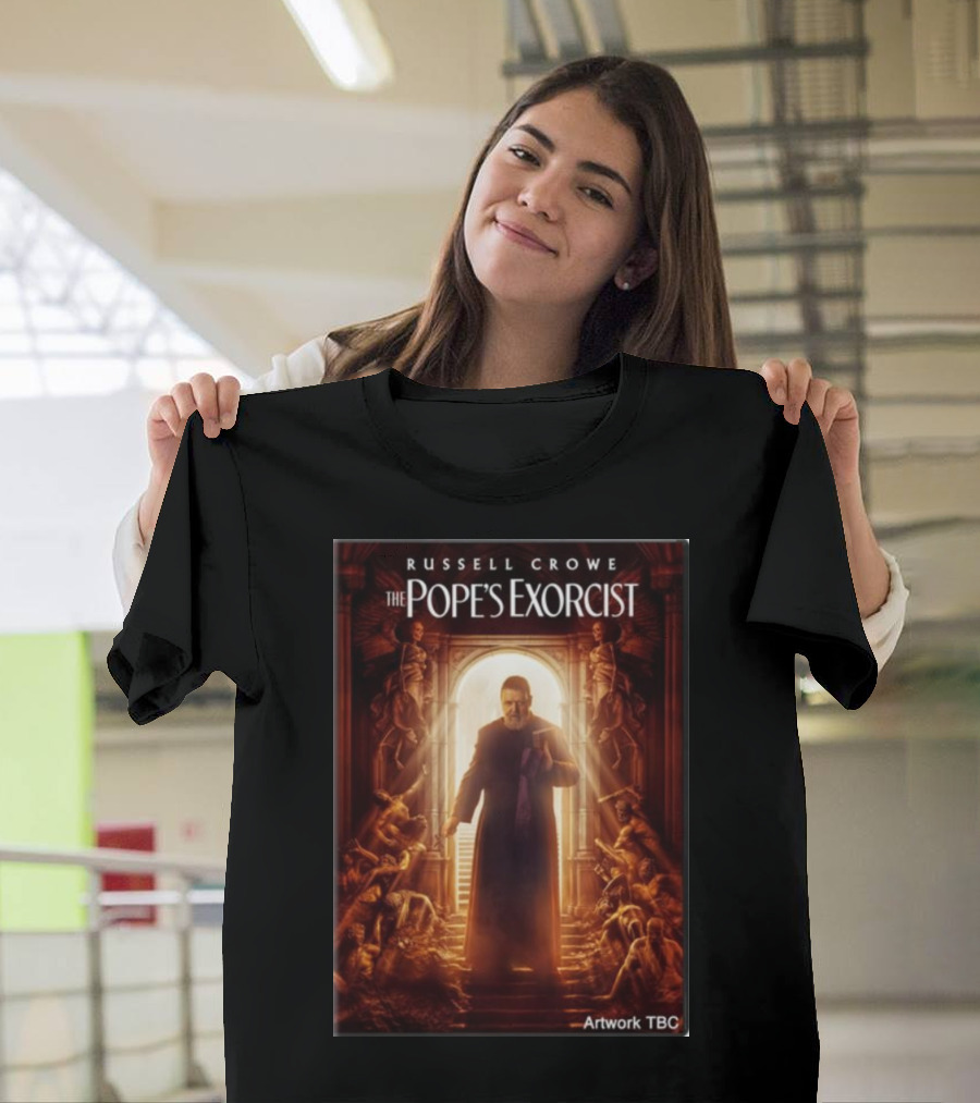 Russell Crowe The Pope's Exorcist Artwork TBC T-Shirt
