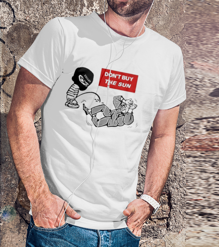 Jake Hanrahan Don’t Buy The Sun Cartoon Characters In Action T-Shirt