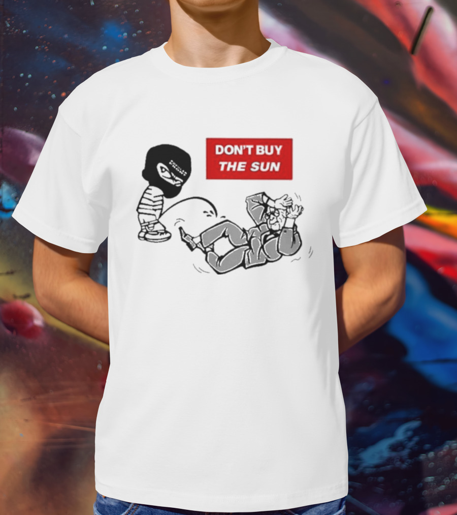 Jake Hanrahan Don’t Buy The Sun Cartoon Characters In Action T-Shirt