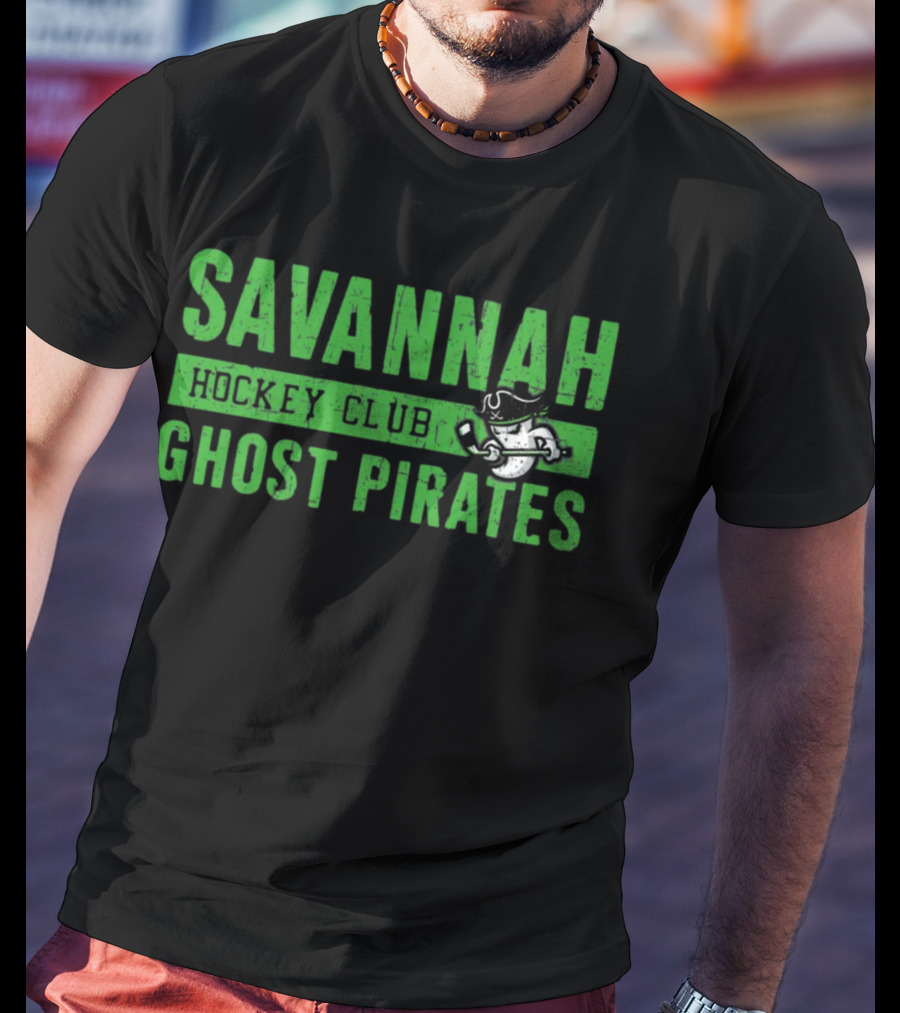 Savannah Ghost Pirates Hockey Club Ghostly Pirate T-Shirt