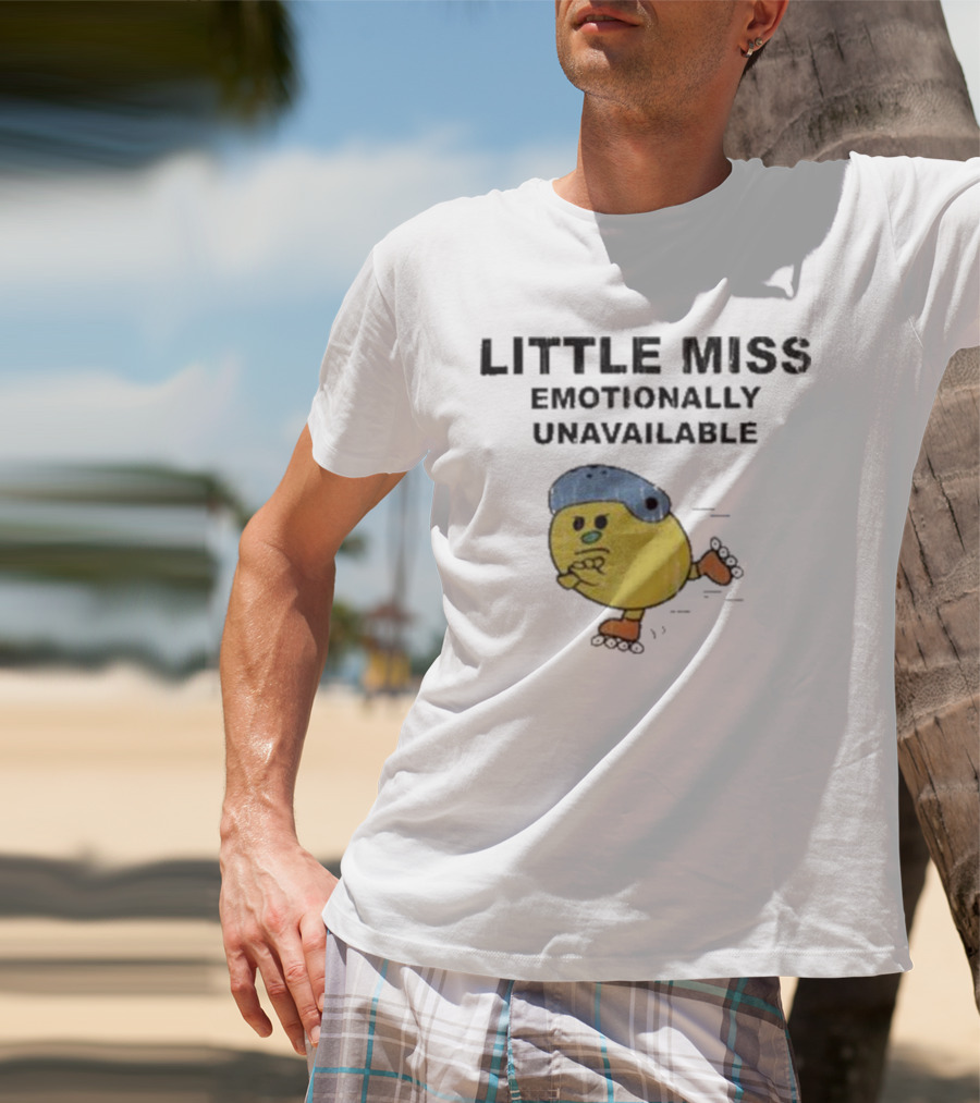LITTLE MISS EMOTIONALLY UNAVAILABLE ROLLER SKATING CHARACTER T-Shirt