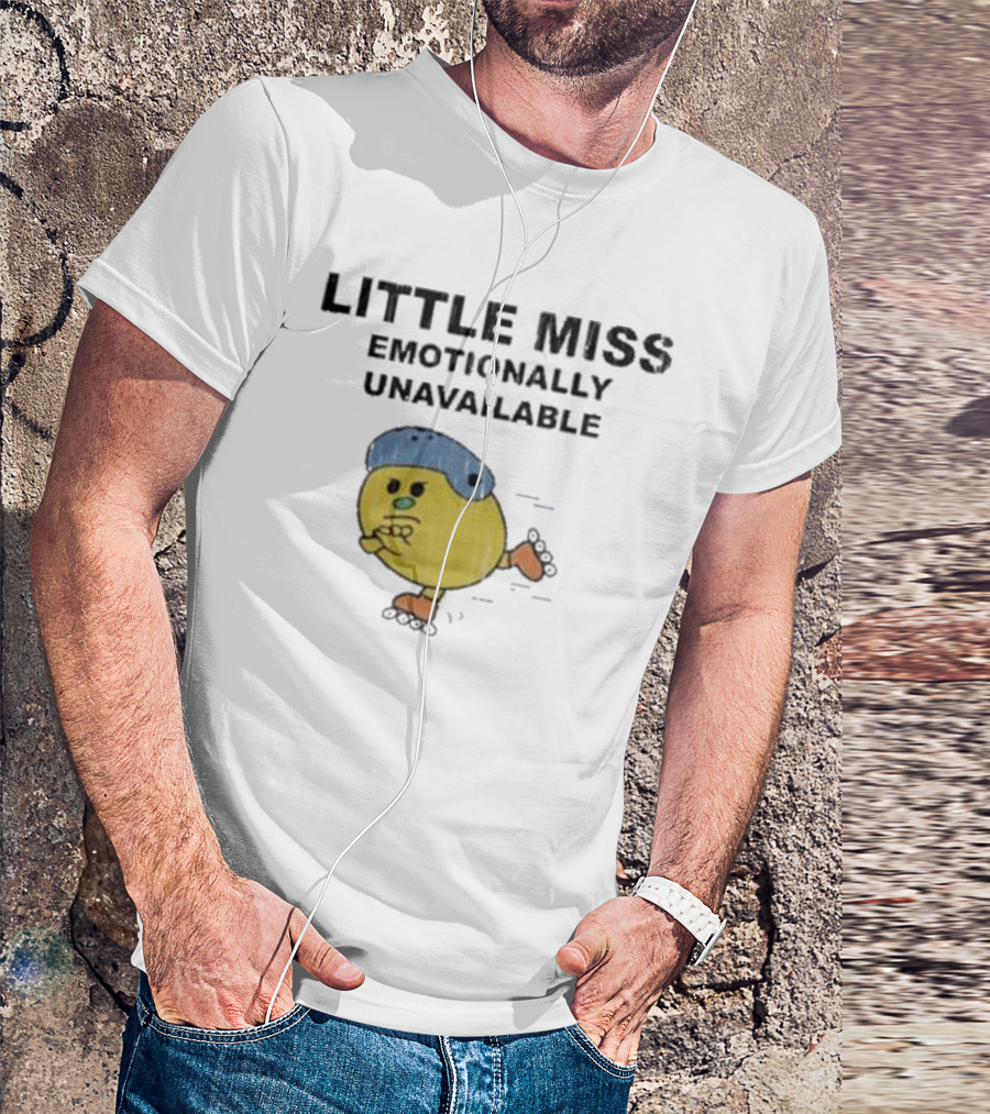 LITTLE MISS EMOTIONALLY UNAVAILABLE ROLLER SKATING CHARACTER T-Shirt