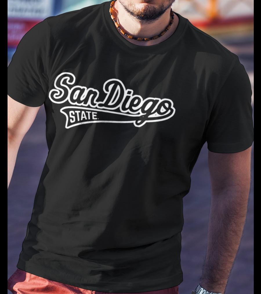 San Diego State University Vintage Retro Logo Script T-Shirt