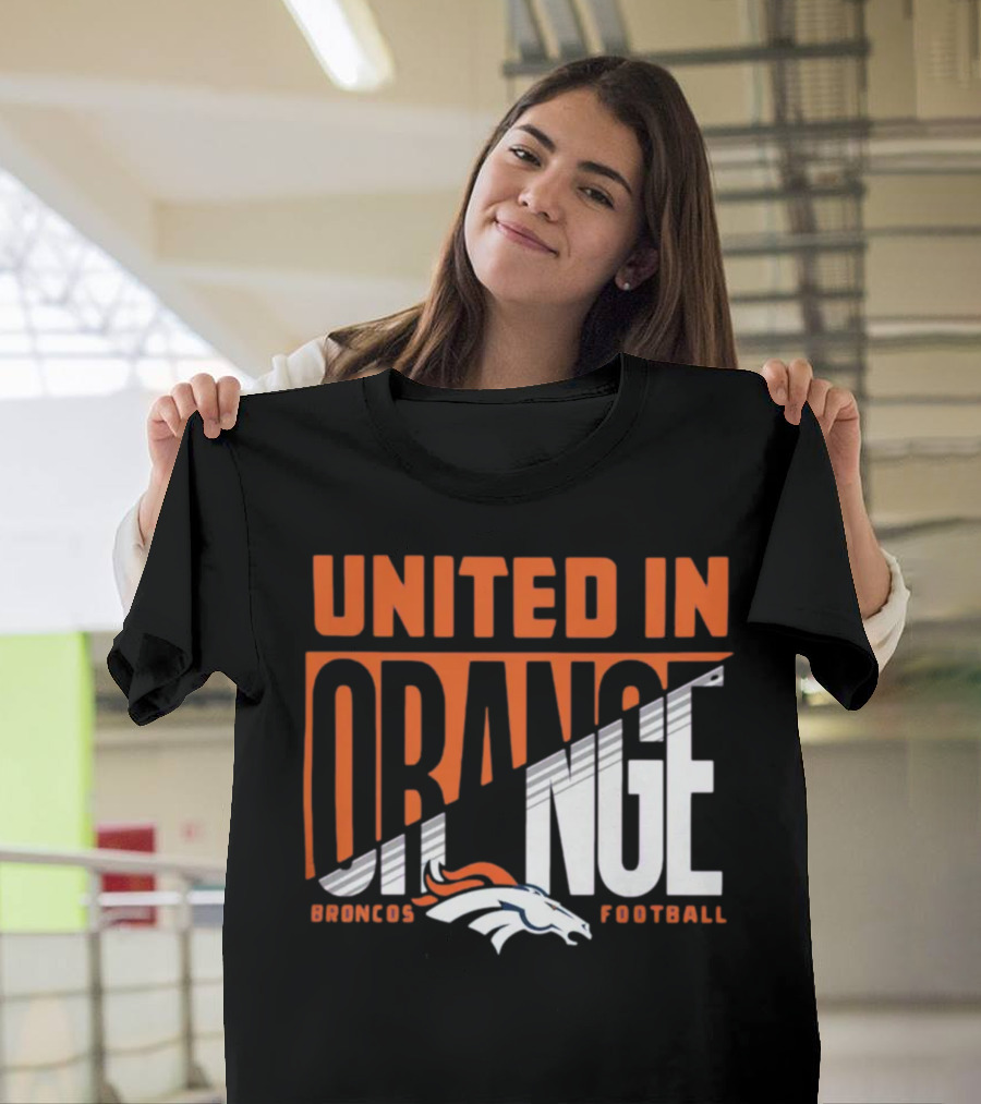 Denver Broncos United In Orange Football Hometown Collection Sweep T-Shirt