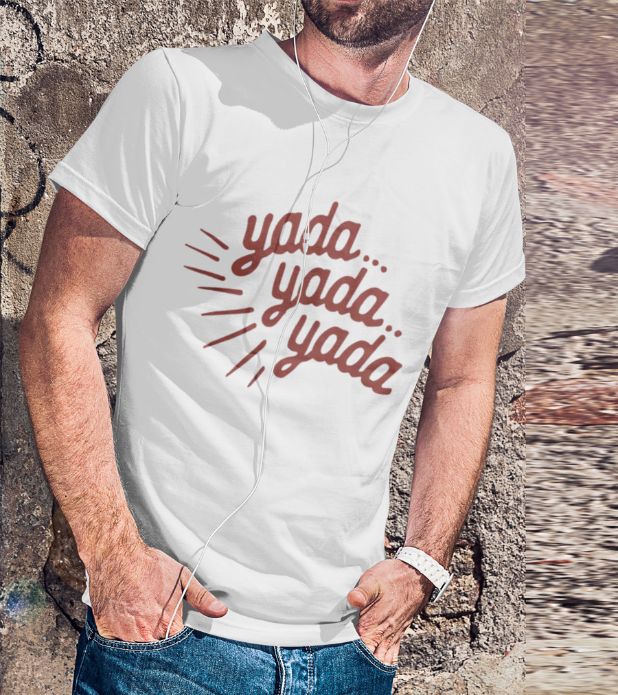 Homage Shop Yada Yada Yada Phrase Text T-Shirt