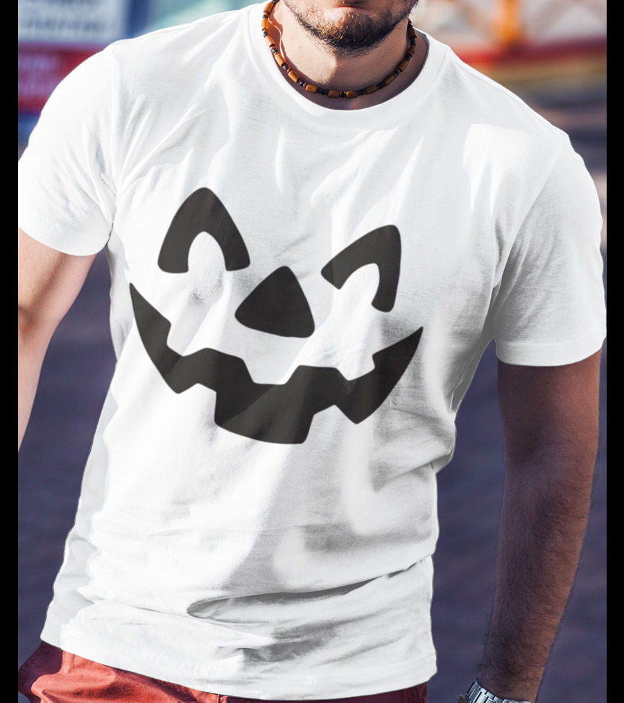 Homage.com Halloween Jack-O-Lantern Face T-Shirt
