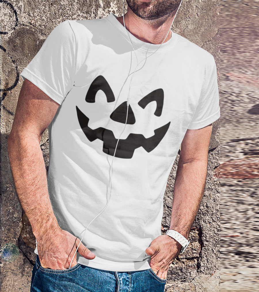 Homage.com Halloween Jack-O-Lantern Face T-Shirt
