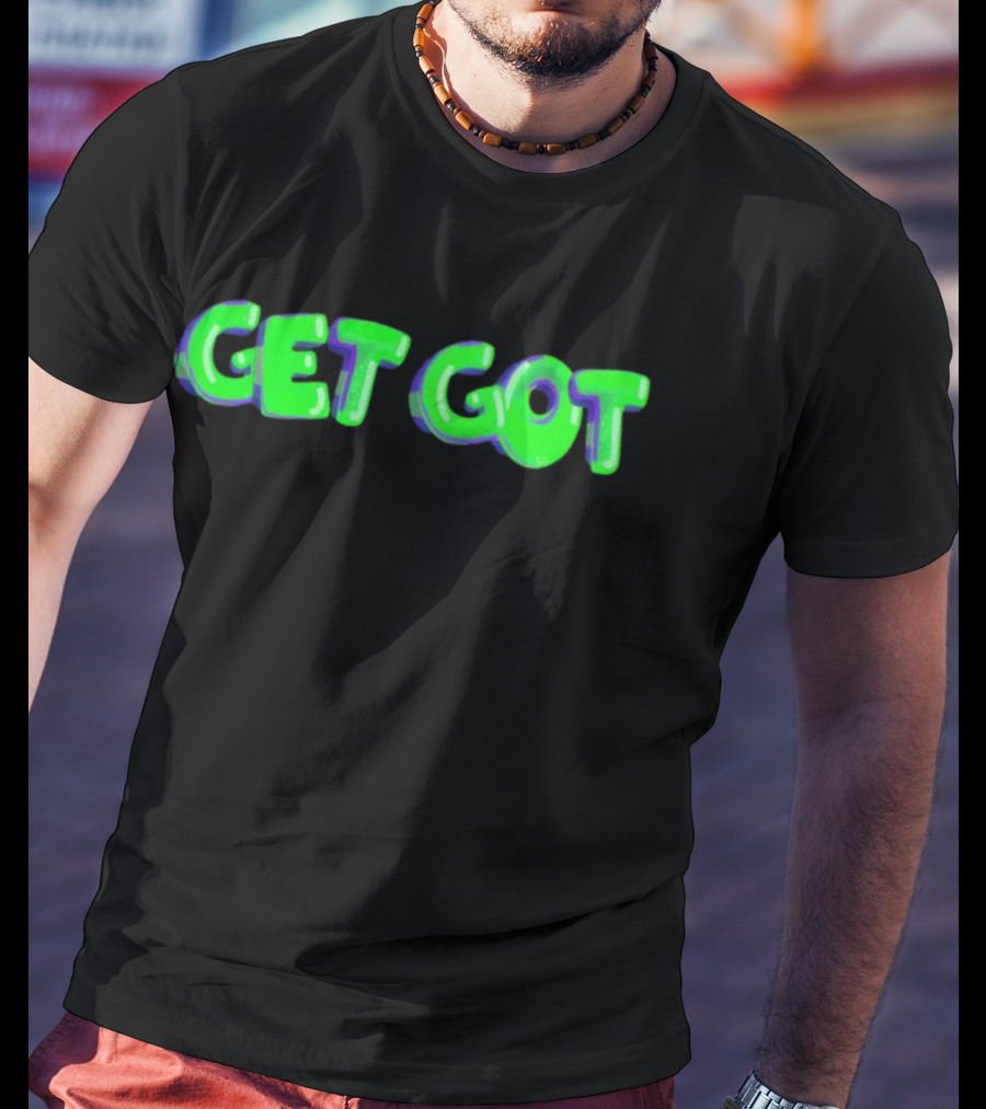 Airrack Merch Get Got Neon Green Text T-Shirt