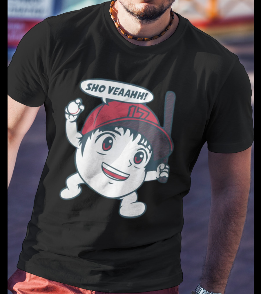 Shohei Ohtani Sho Veahh 17 Baseball Character T-Shirt