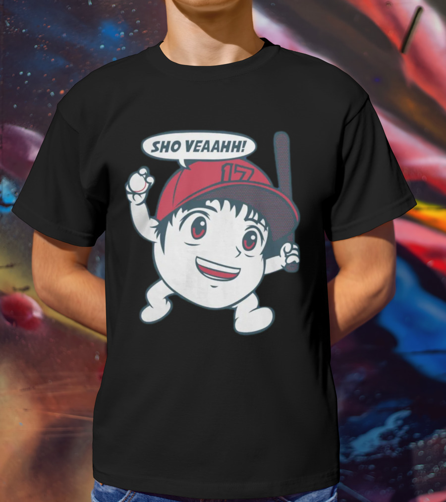 Shohei Ohtani Sho Veahh 17 Baseball Character T-Shirt
