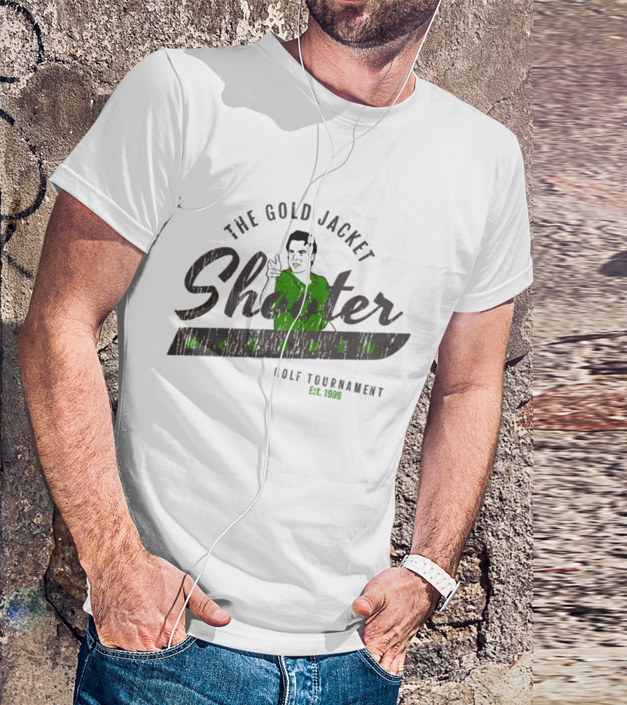 The Gold Jacket Shooter McGavin Golf Tournament Est. 1996 Super 70s Sports Store T-Shirt