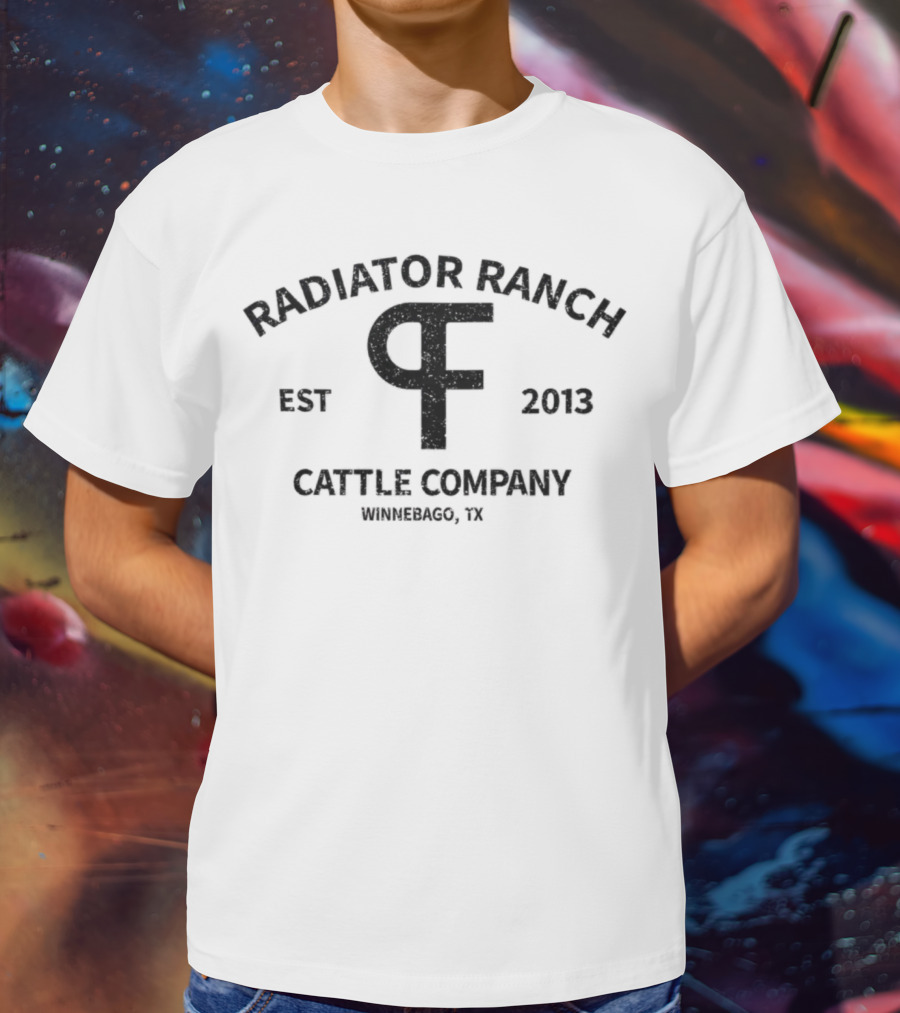 Radiator Ranch PF Brand Cattle Company Est 2013 Winnebago TX T-Shirt