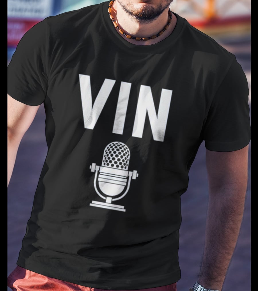 Vin Scully Microphone Dodgers Schedule Vintage T-Shirt