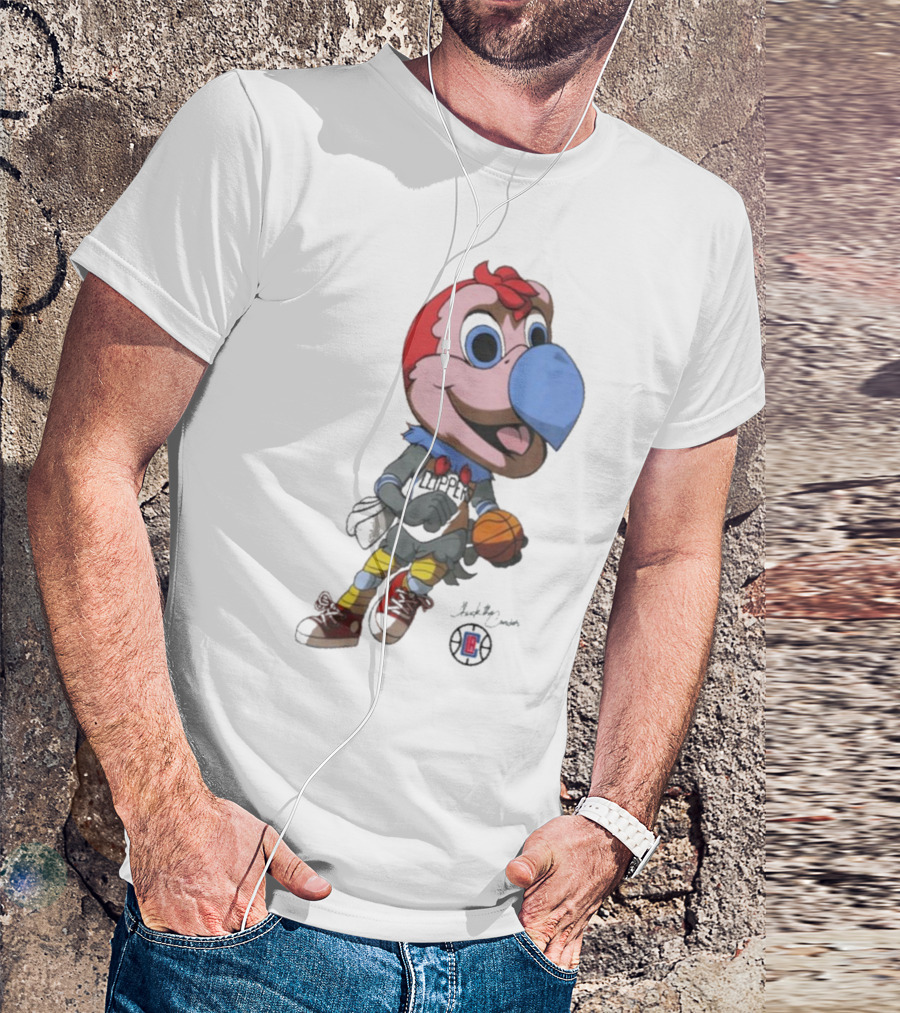 LA Los Angeles Clippers Chuck The Condor Basketball Mascot T-Shirt