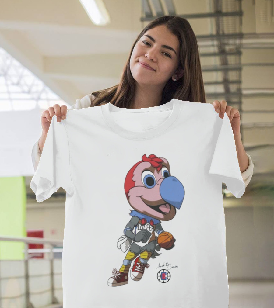 LA Los Angeles Clippers Chuck The Condor Basketball Mascot T-Shirt