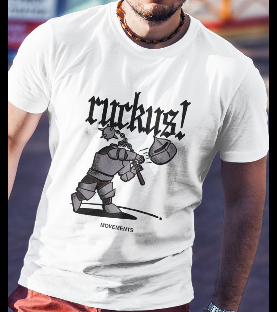 Ruckus Movements Knight Medieval Warrior Axe Action T-Shirt