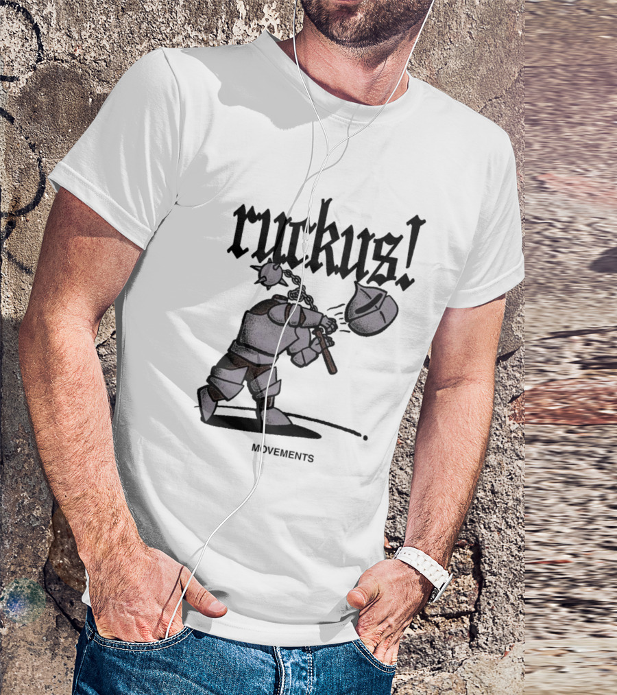 Ruckus Movements Knight Medieval Warrior Axe Action T-Shirt