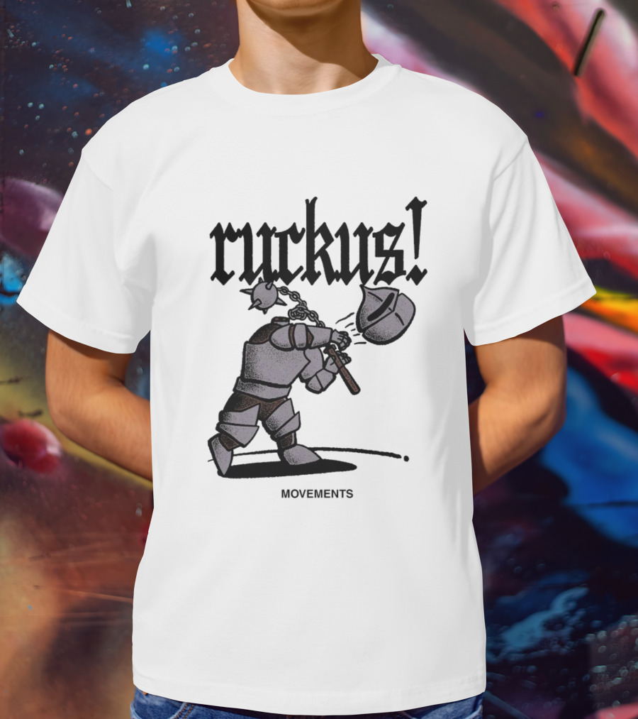Ruckus Movements Knight Medieval Warrior Axe Action T-Shirt