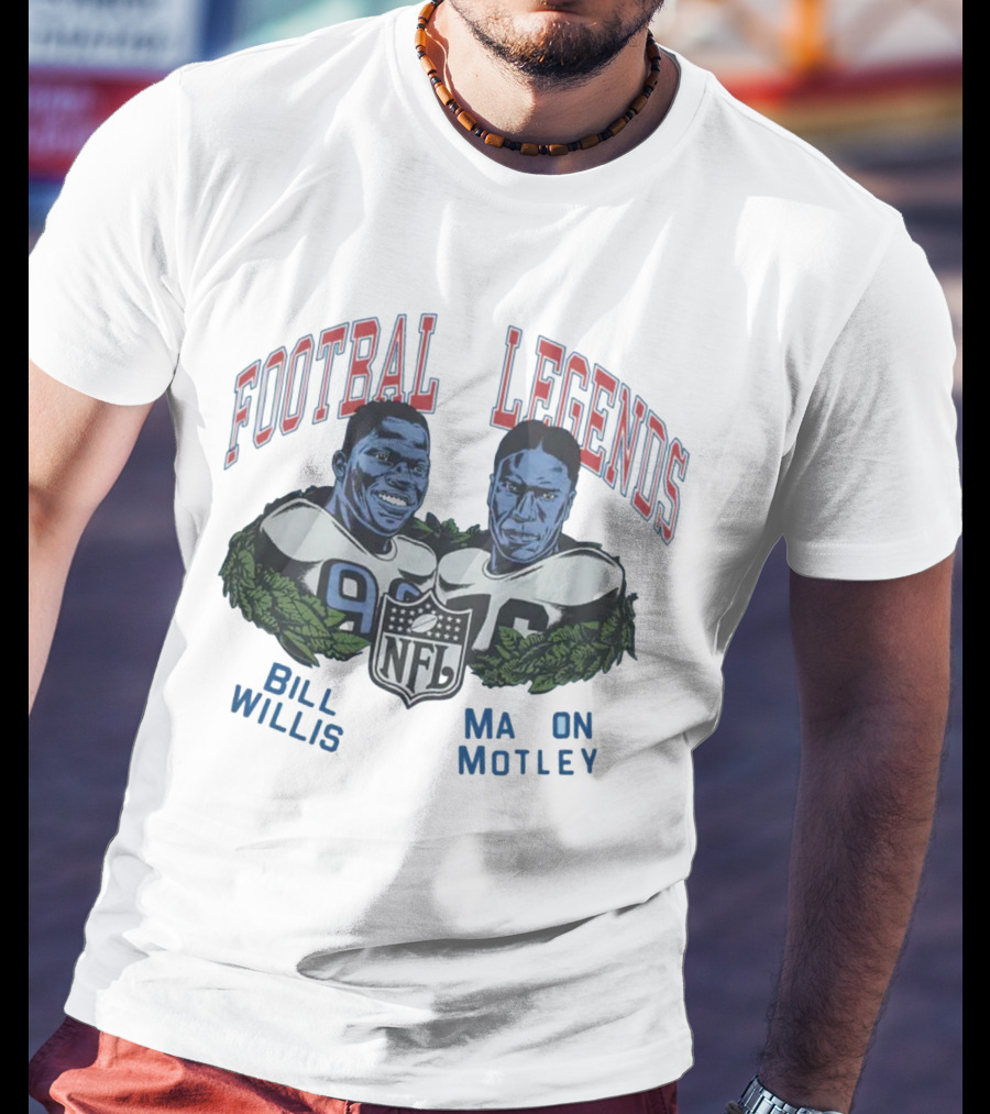 Football Legends Bill Willis Marion Motle NFL T-Shirt
