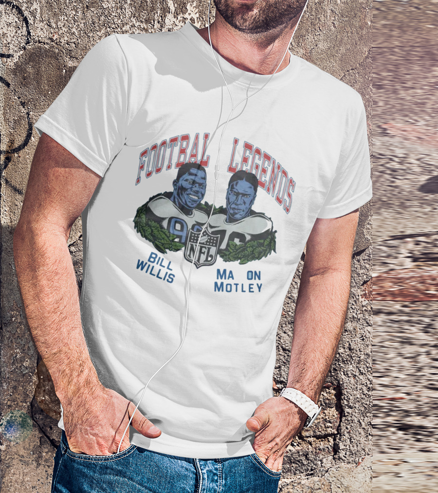 Football Legends Bill Willis Marion Motle NFL T-Shirt