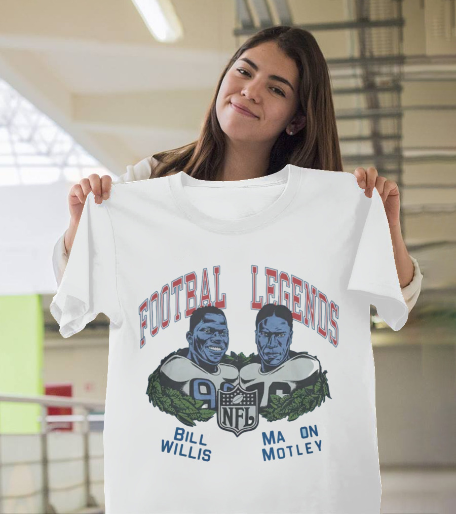 Football Legends Bill Willis Marion Motle NFL T-Shirt