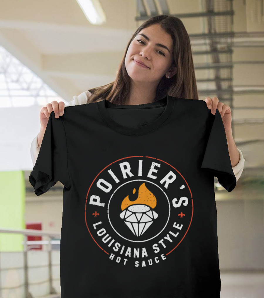 Poirier's Louisiana Style Hot Sauce Diamond Flame T-Shirt