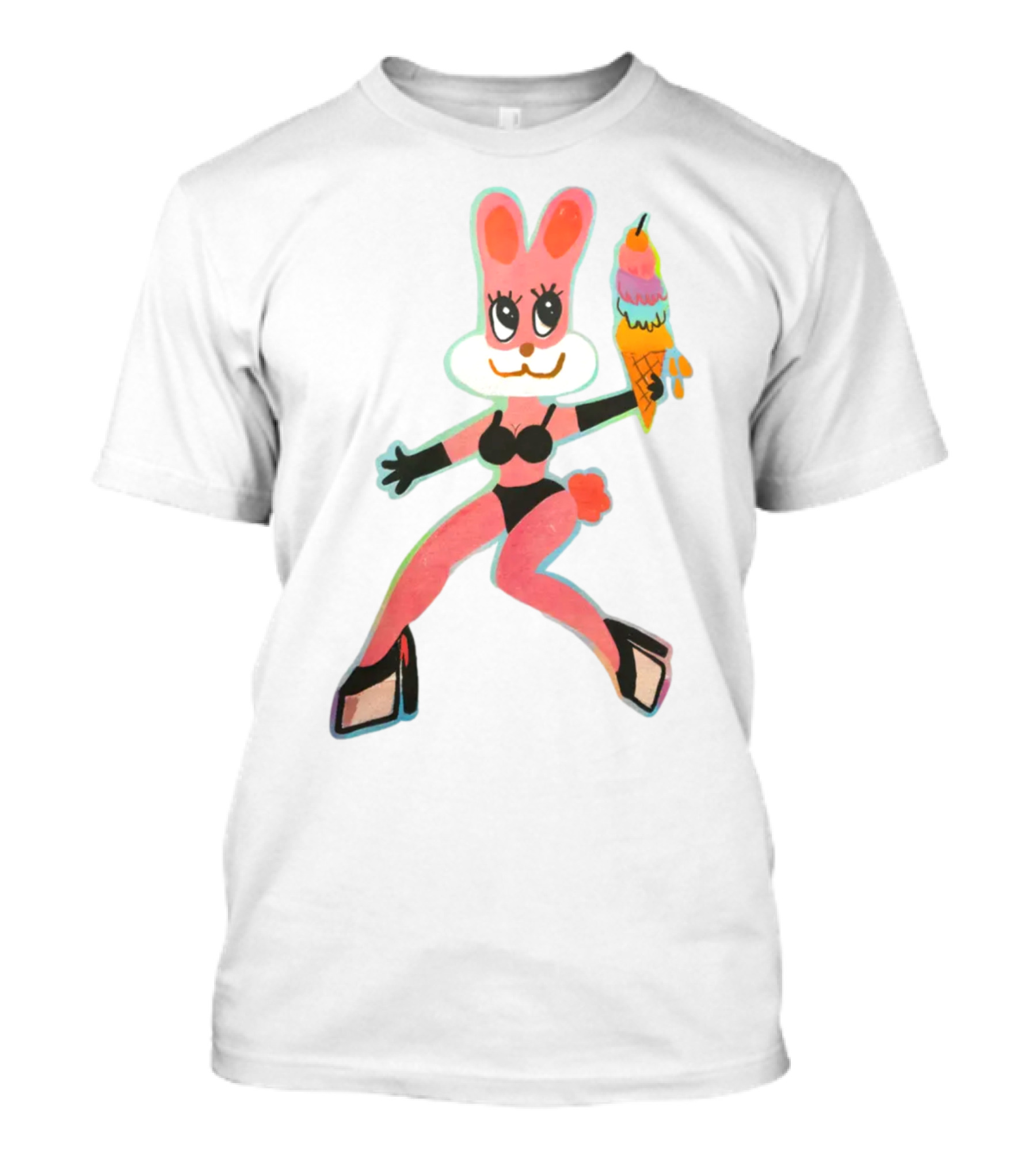 Karol G Merch Mañana Será Bonito Bunny In Bikini With Ice Cream Cone T-Shirt