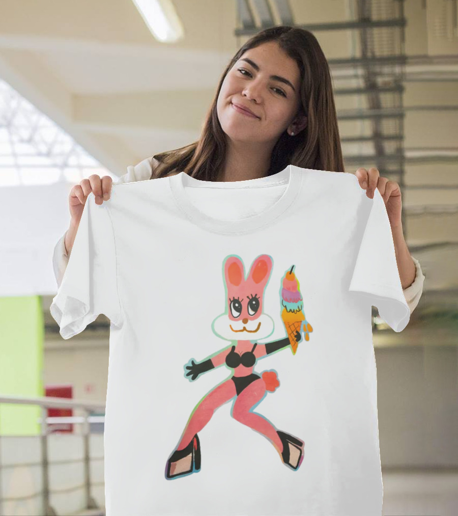 Karol G Merch Mañana Será Bonito Bunny In Bikini With Ice Cream Cone T-Shirt