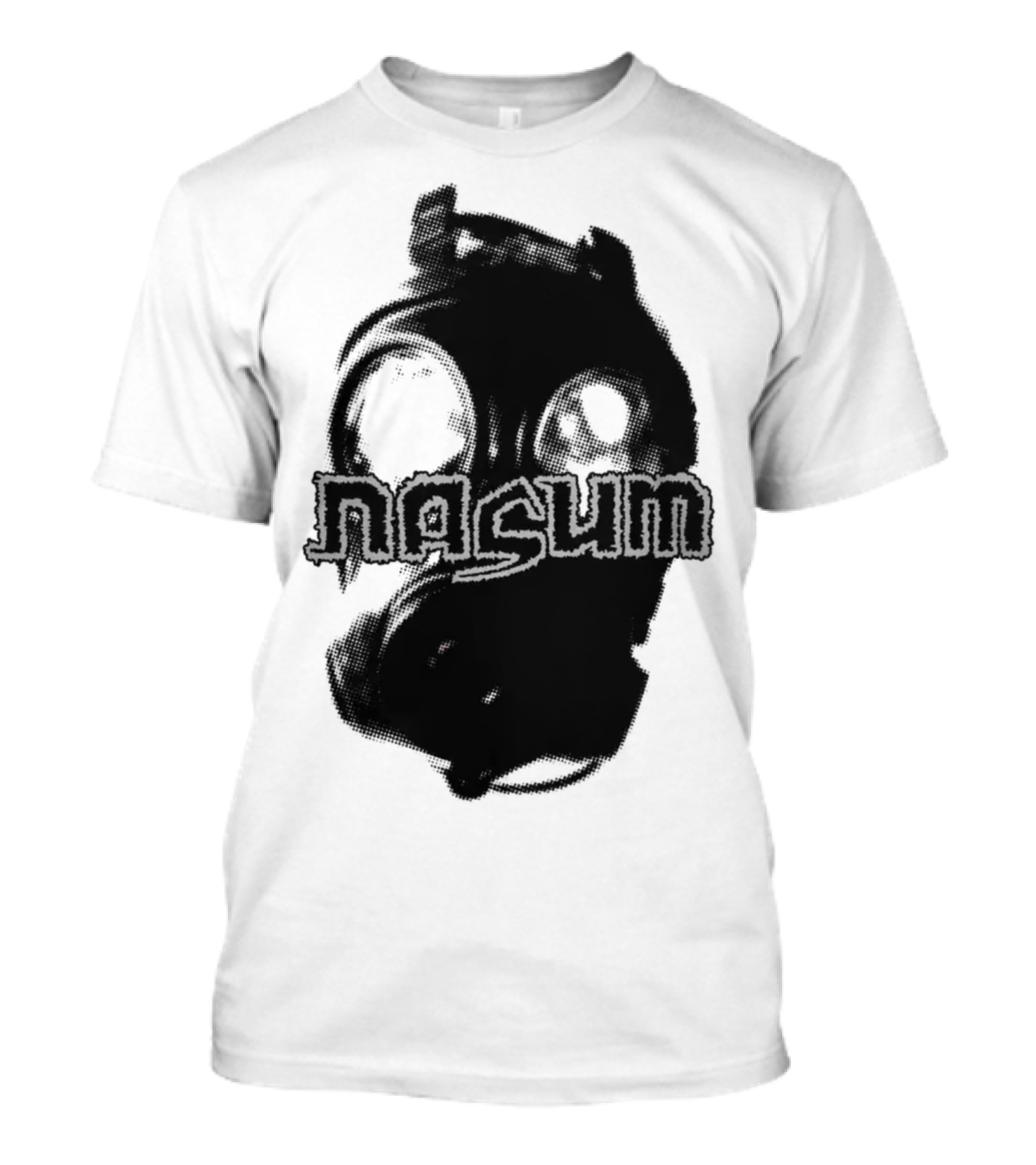Nasum Gasmask Logo Dark Aesthetic T-Shirt