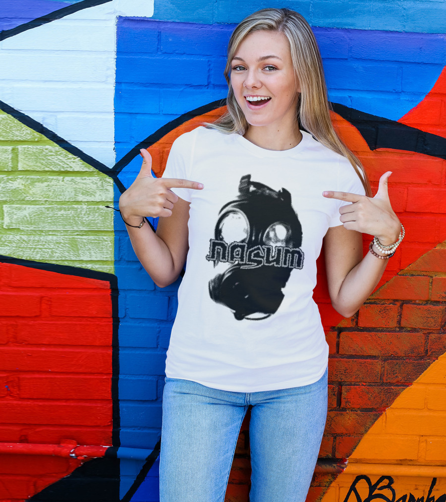 Nasum Gasmask Logo Dark Aesthetic T-Shirt