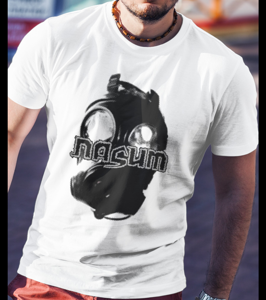 Nasum Gasmask Logo Dark Aesthetic T-Shirt