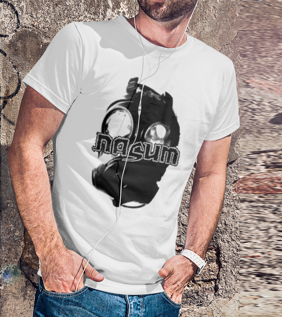 Nasum Gasmask Logo Dark Aesthetic T-Shirt