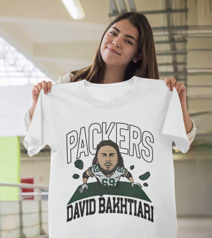 Green Bay Packers NFL David Bakhtiari #69 Breakthrough T-Shirt