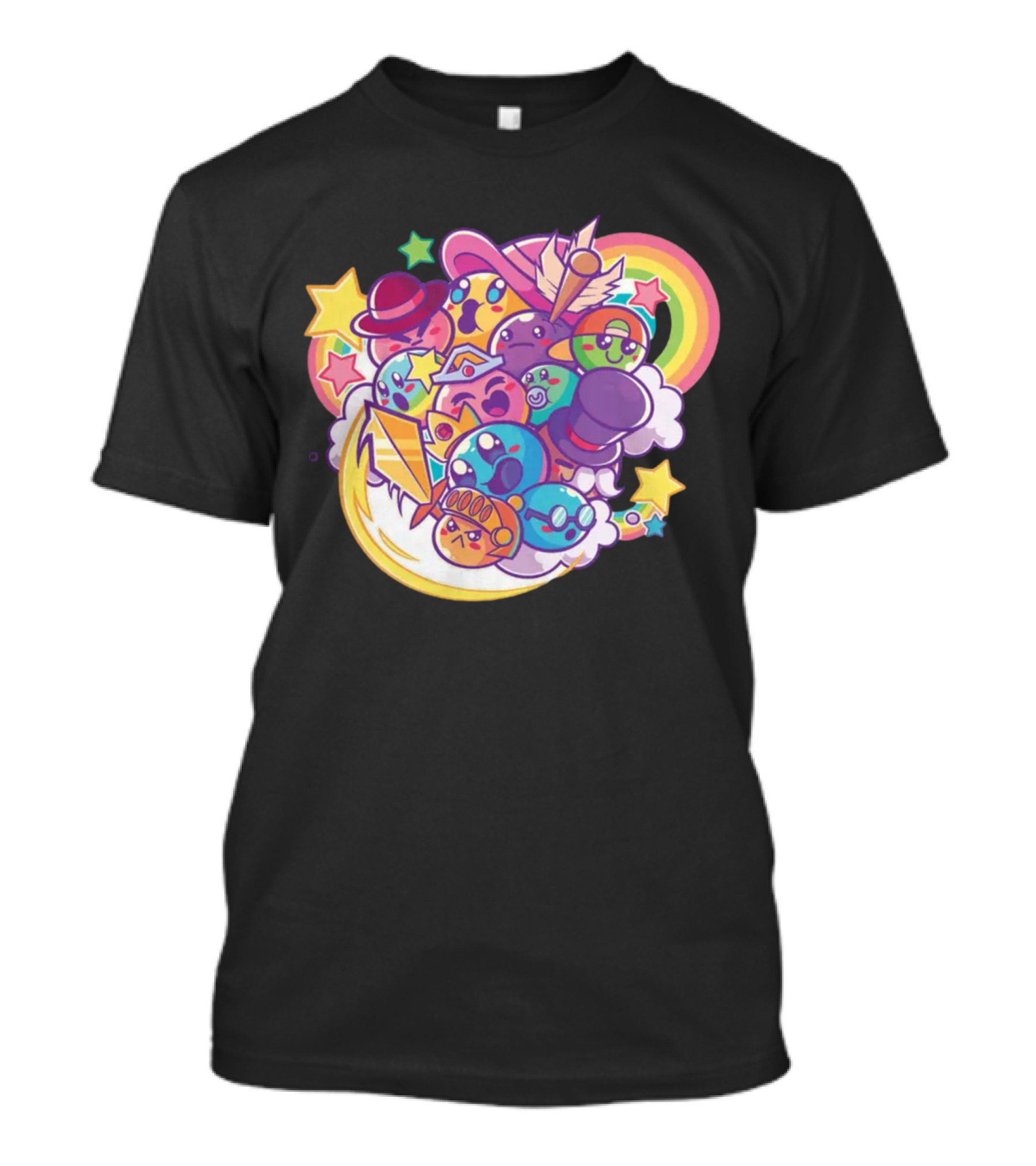 Terraria Merch Town Slime Rainbow Star Hat Collection T-Shirt