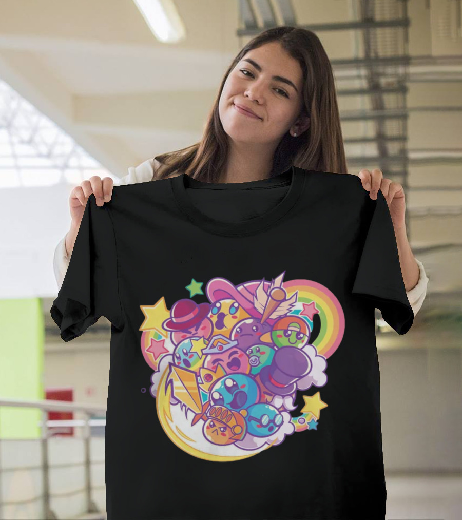 Terraria Merch Town Slime Rainbow Star Hat Collection T-Shirt