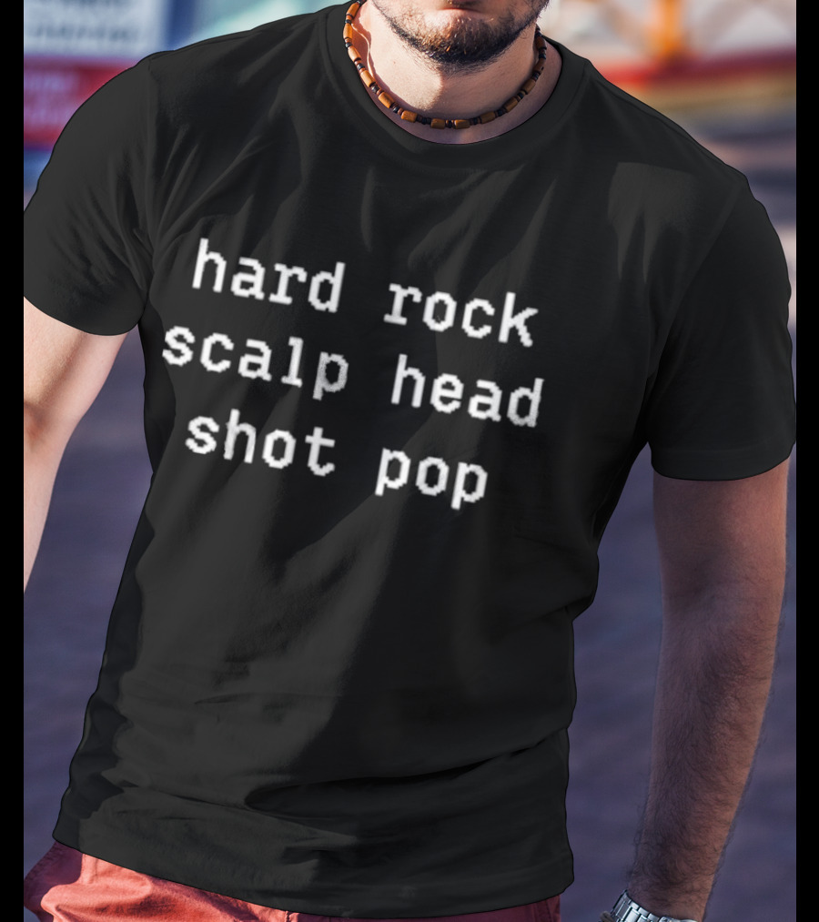Hard Rock Scalp Head Shot Pop T-Shirt