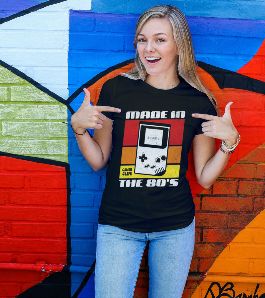 MADE IN THE 80'S GAMER 4 LIFE VINTAGE GAMING START T-Shirt