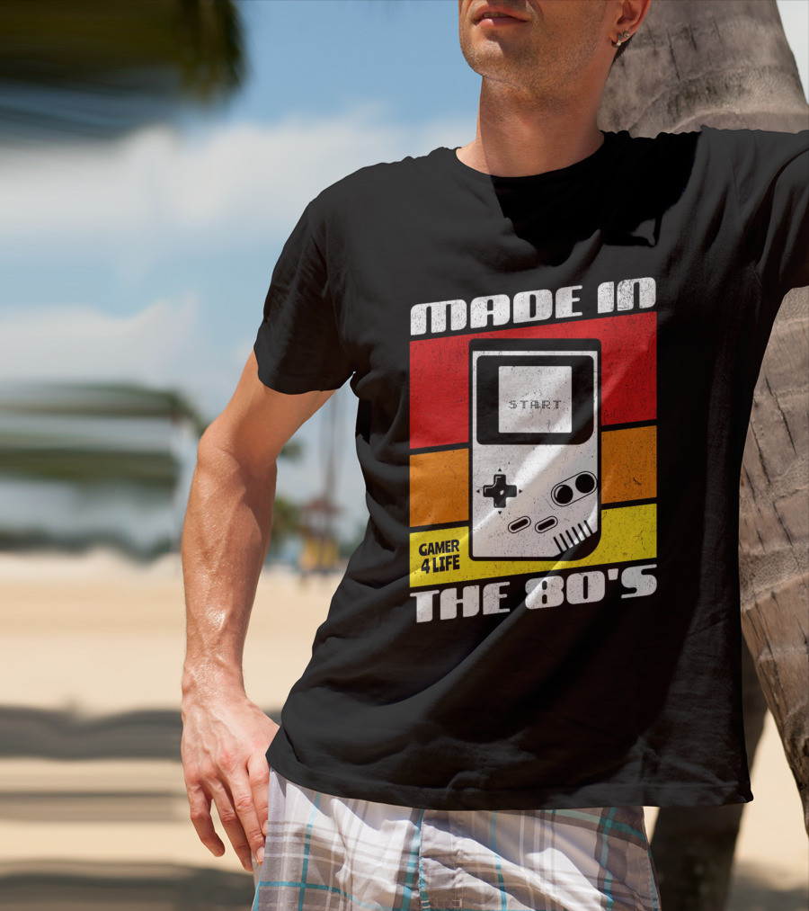 MADE IN THE 80'S GAMER 4 LIFE VINTAGE GAMING START T-Shirt