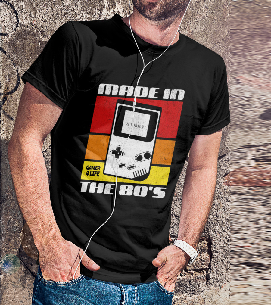 MADE IN THE 80'S GAMER 4 LIFE VINTAGE GAMING START T-Shirt