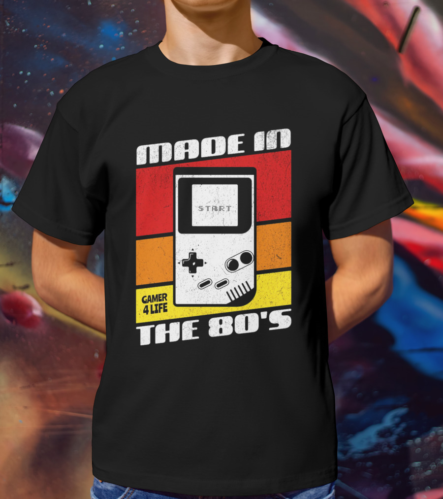 MADE IN THE 80'S GAMER 4 LIFE VINTAGE GAMING START T-Shirt