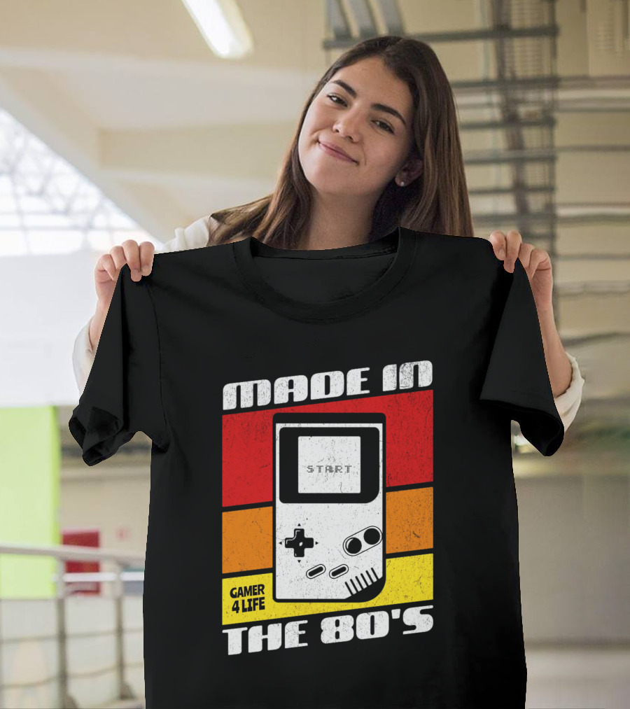 MADE IN THE 80'S GAMER 4 LIFE VINTAGE GAMING START T-Shirt