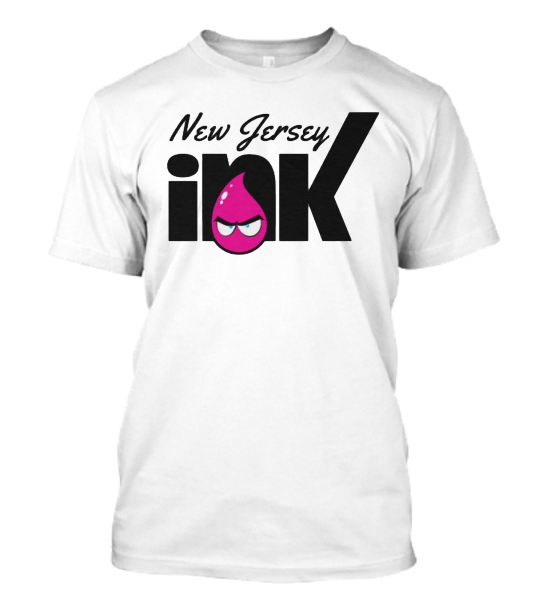 New Jersey Ink Angry Pink Droplet T-Shirt