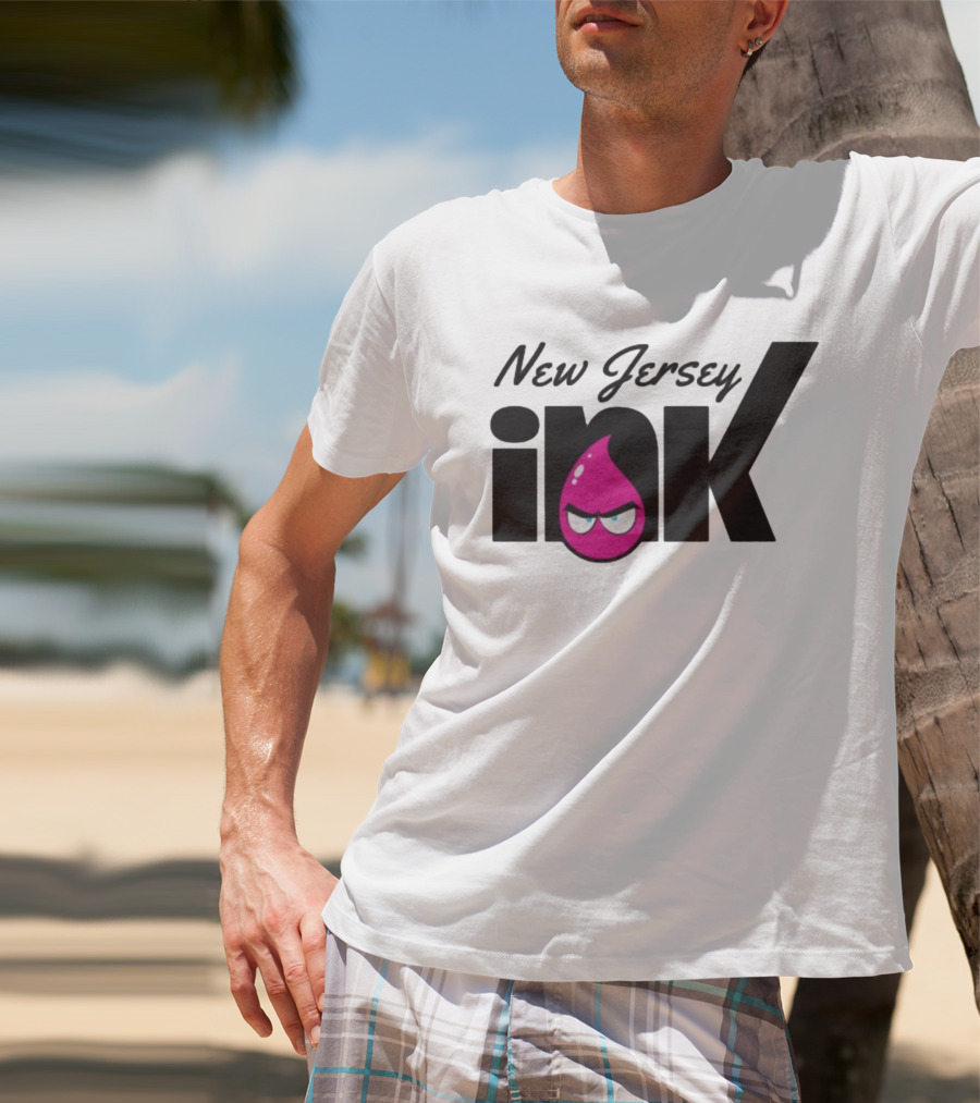 New Jersey Ink Angry Pink Droplet T-Shirt