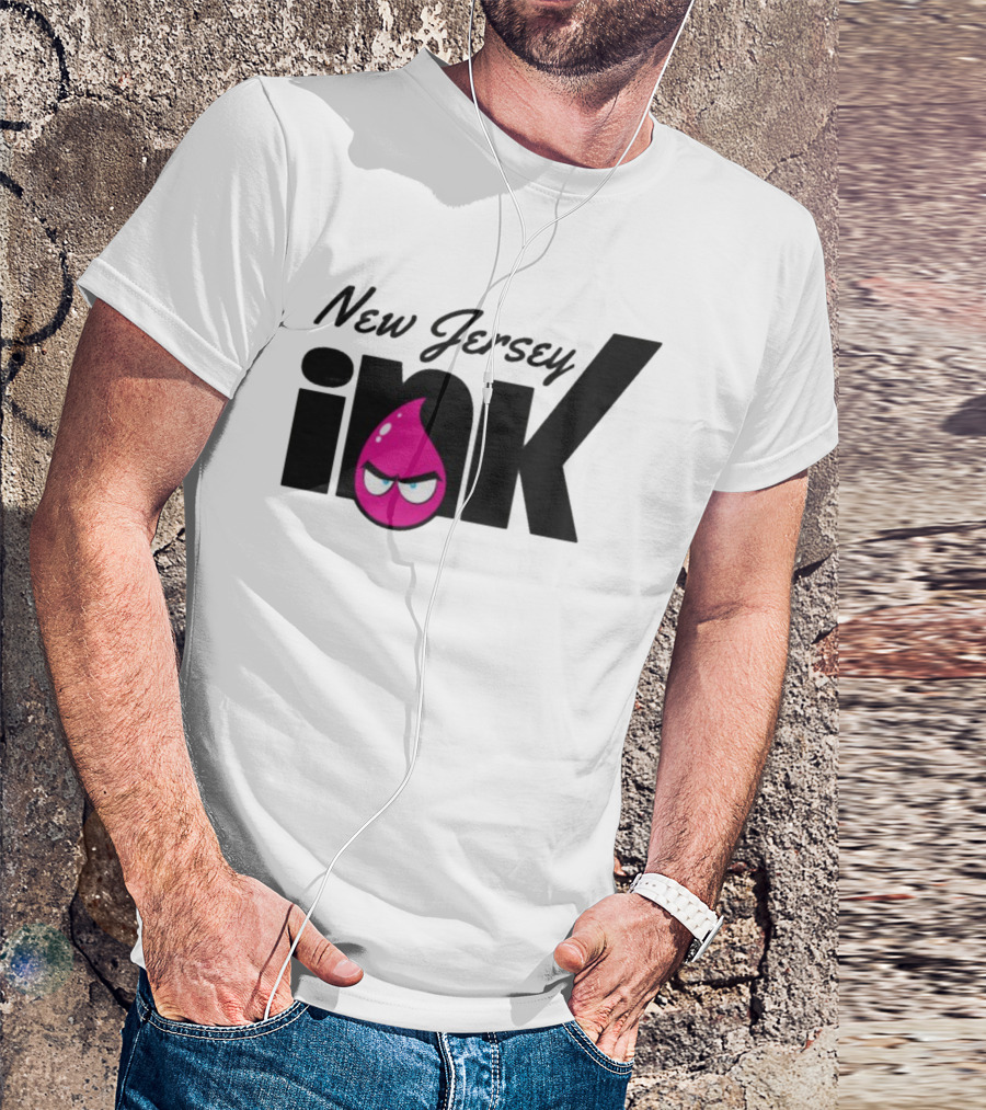 New Jersey Ink Angry Pink Droplet T-Shirt